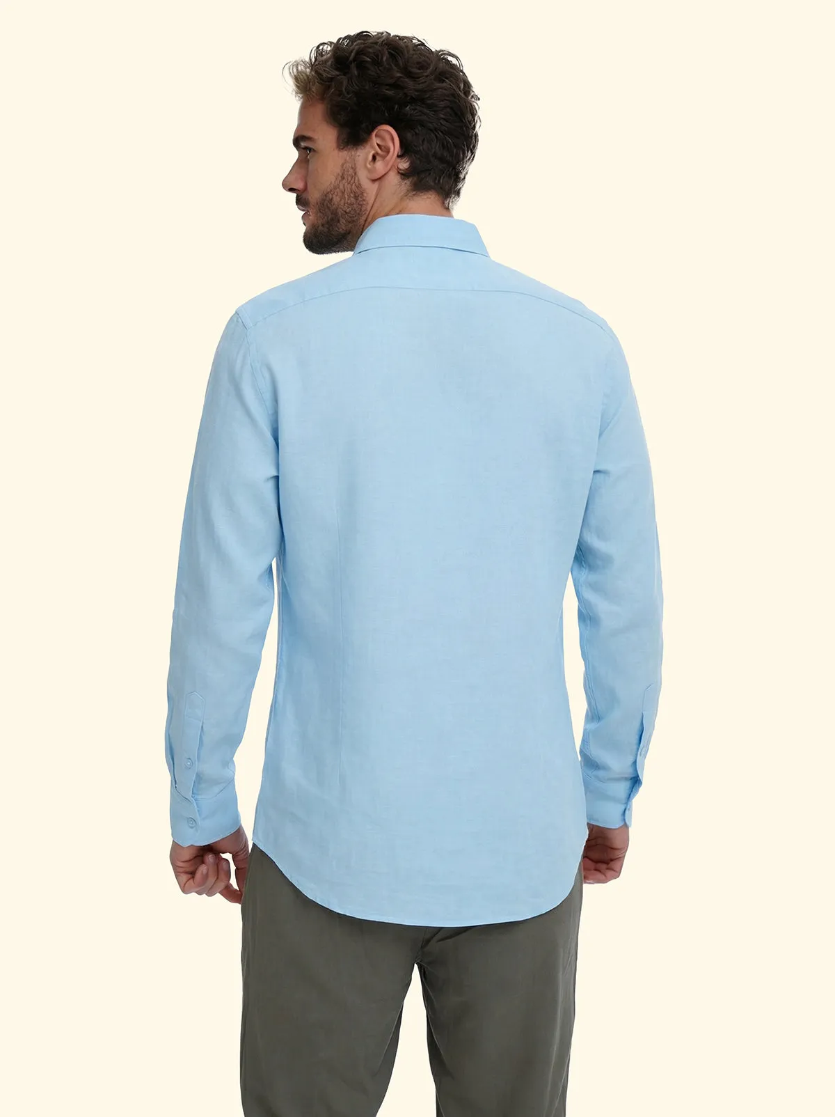 Camicia Uomo F**K Celeste SM7000-CL sold by F**K Official product image thumbnail 2