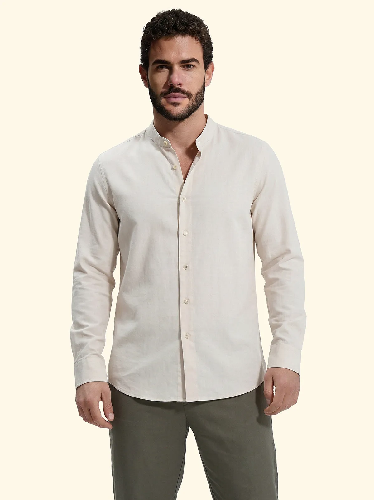 Camicia Uomo F**K Beige SM7001-BG sold by F**K Official