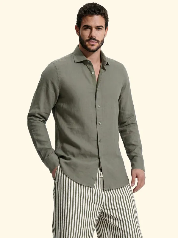 Camicia Uomo F**K Verde Militare SM7000-MG made by F**K Official