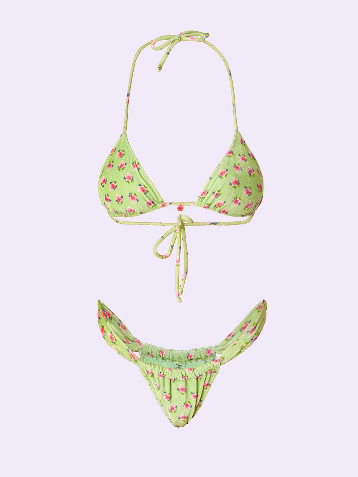 Bikini Donna F**K Crazy Triangolo con Slip Brasiliano Fisso Fantasia SW0110-X05 sold by F**K Official product image thumbnail 3