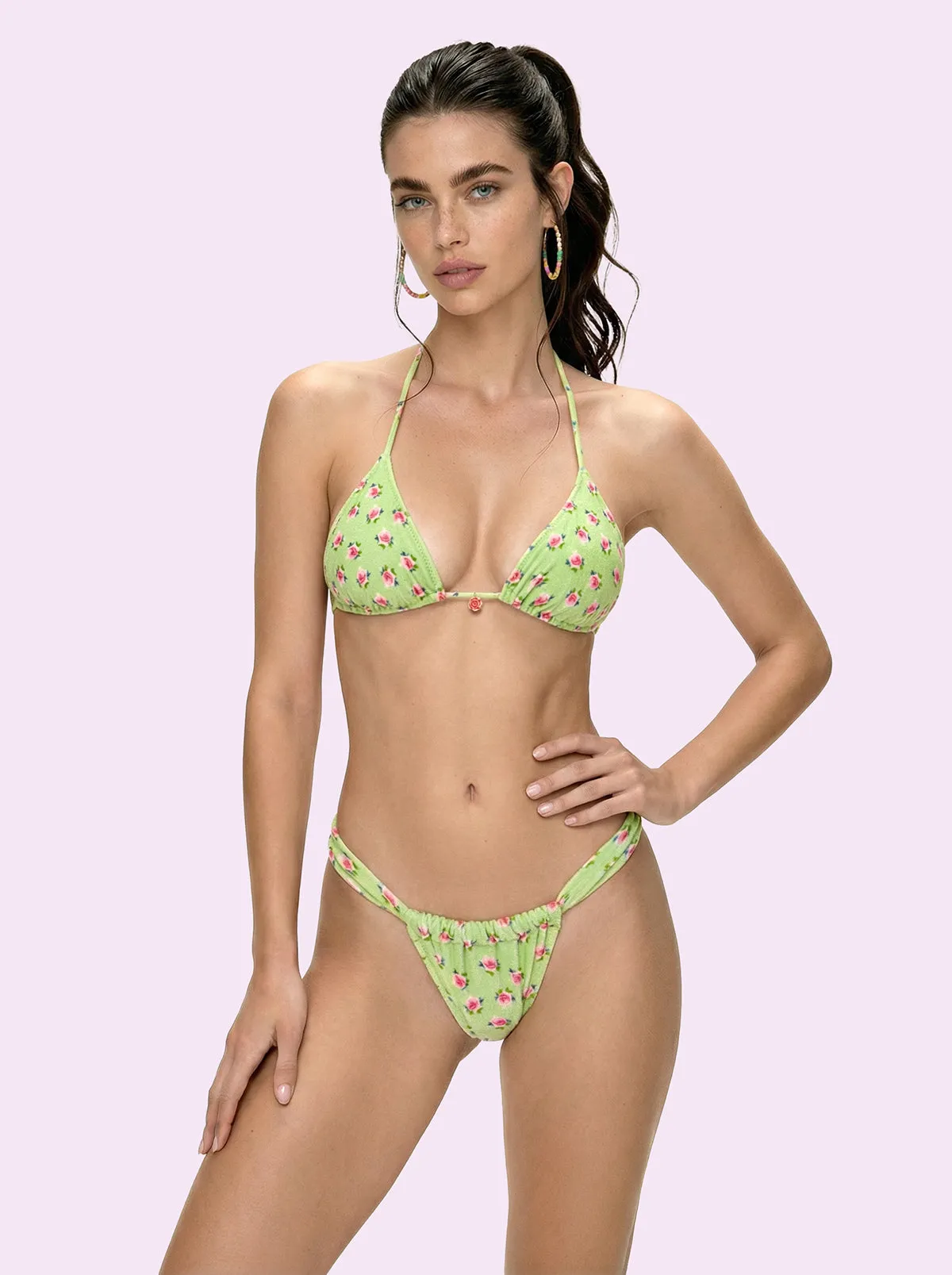 Bikini Donna F**K Crazy Triangolo con Slip Brasiliano Fisso Fantasia SW0110-X05 sold by F**K Official