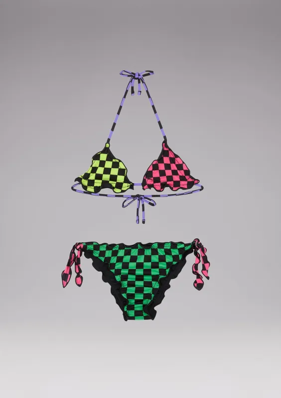 Bikini triangle e SLIP Rainbow adjustable nodes made by F**K Official