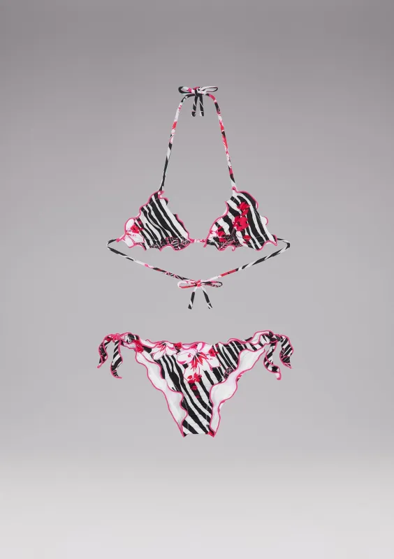 Bikini band e SLIP Stripe adjustable knots made by F**K Official