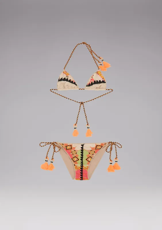 Bikini triangle e SLIP Adjustable Laccetto Tribe made by F**K Official