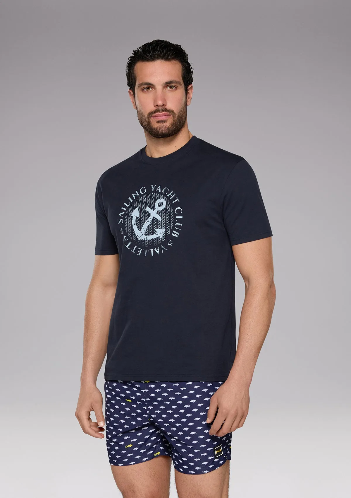 T-shirt with marine mood graphics sold by F**K Official