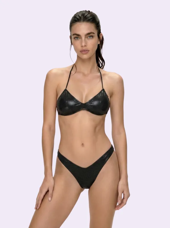 Bikini Donna F**K Crazy Fascia con  Americano Fisso Nero SW0511-BK made by F**K Official