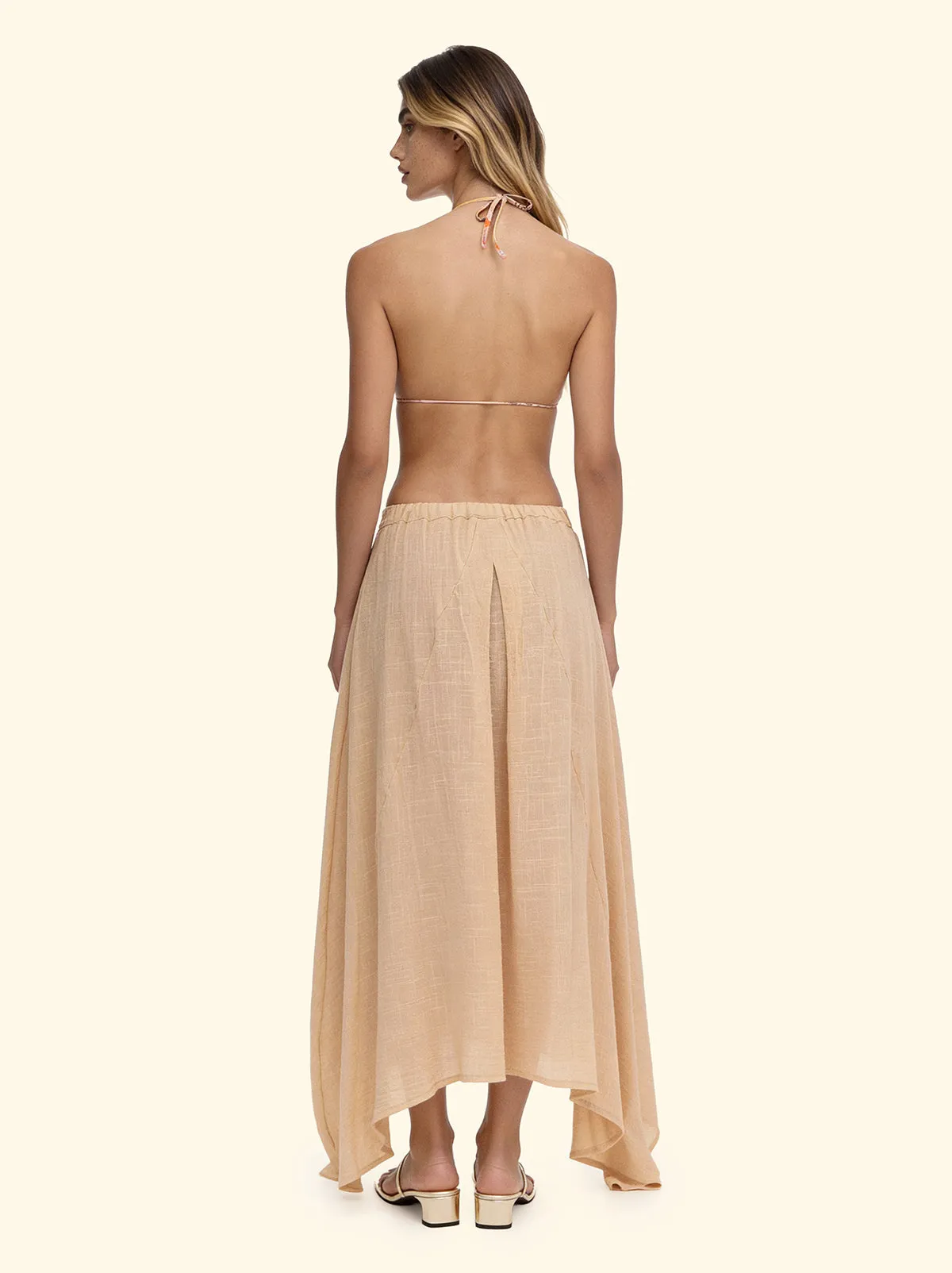 Women's Long Skirt F**K Beige SW0739-BG sold by F**K Official product image thumbnail 2
