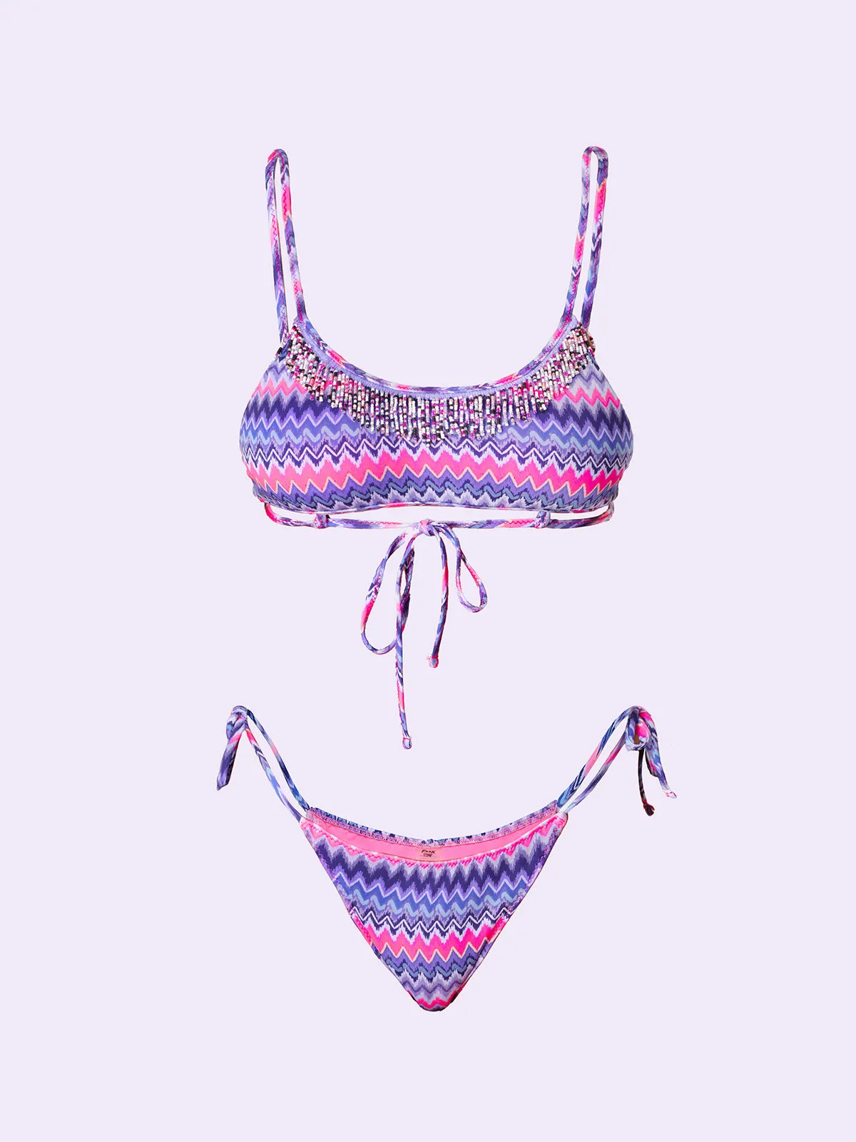 Bikini Donna F**K Crazy Top con Slip Regolabile Fantasia SW0701-X21 sold by F**K Official product image thumbnail 3