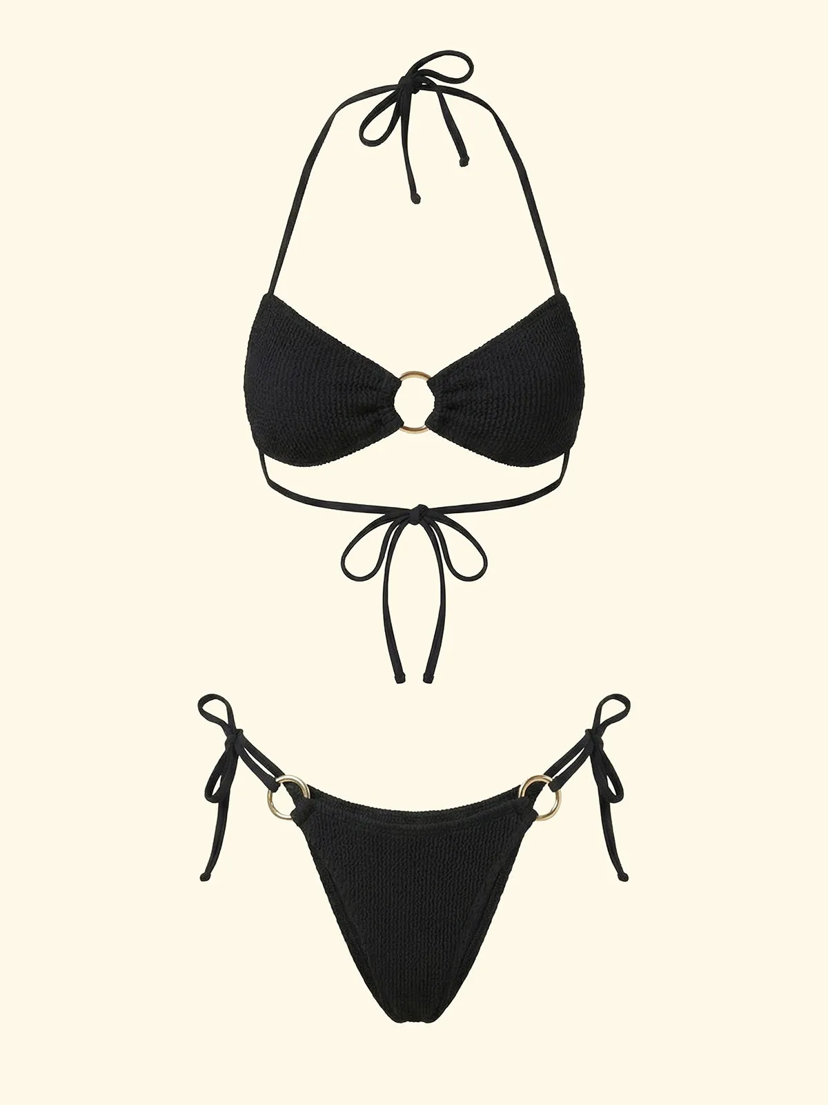 Women's Bikinis F**K Band with Slip Adjustable Black SW1203-BK sold by F**K Official product image thumbnail 3
