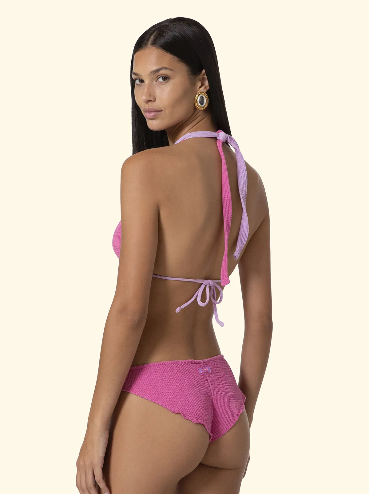 Women's Bikinis F**K High Triangle with Slip Lilac Fixed Briefs SW1201-LC sold by F**K Official product image thumbnail 2
