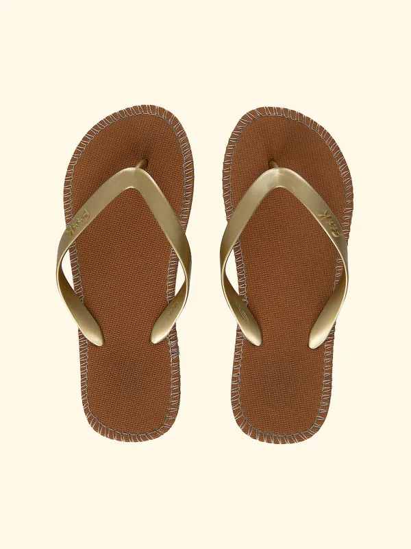 Women's flip flops F**K Gold SW0300-GD made by F**K Official