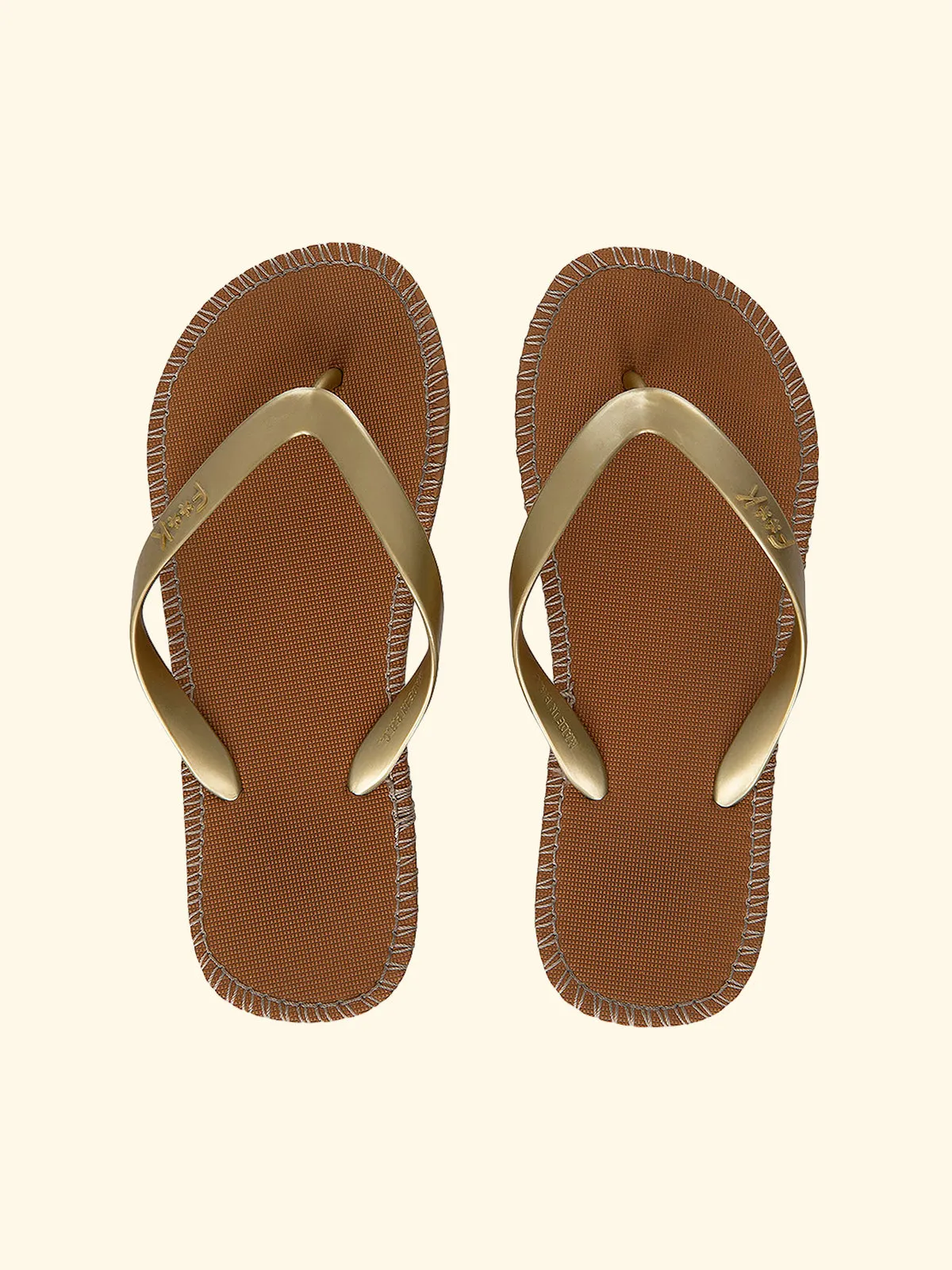 Women's flip flops F**K Gold SW0300-GD sold by F**K Official