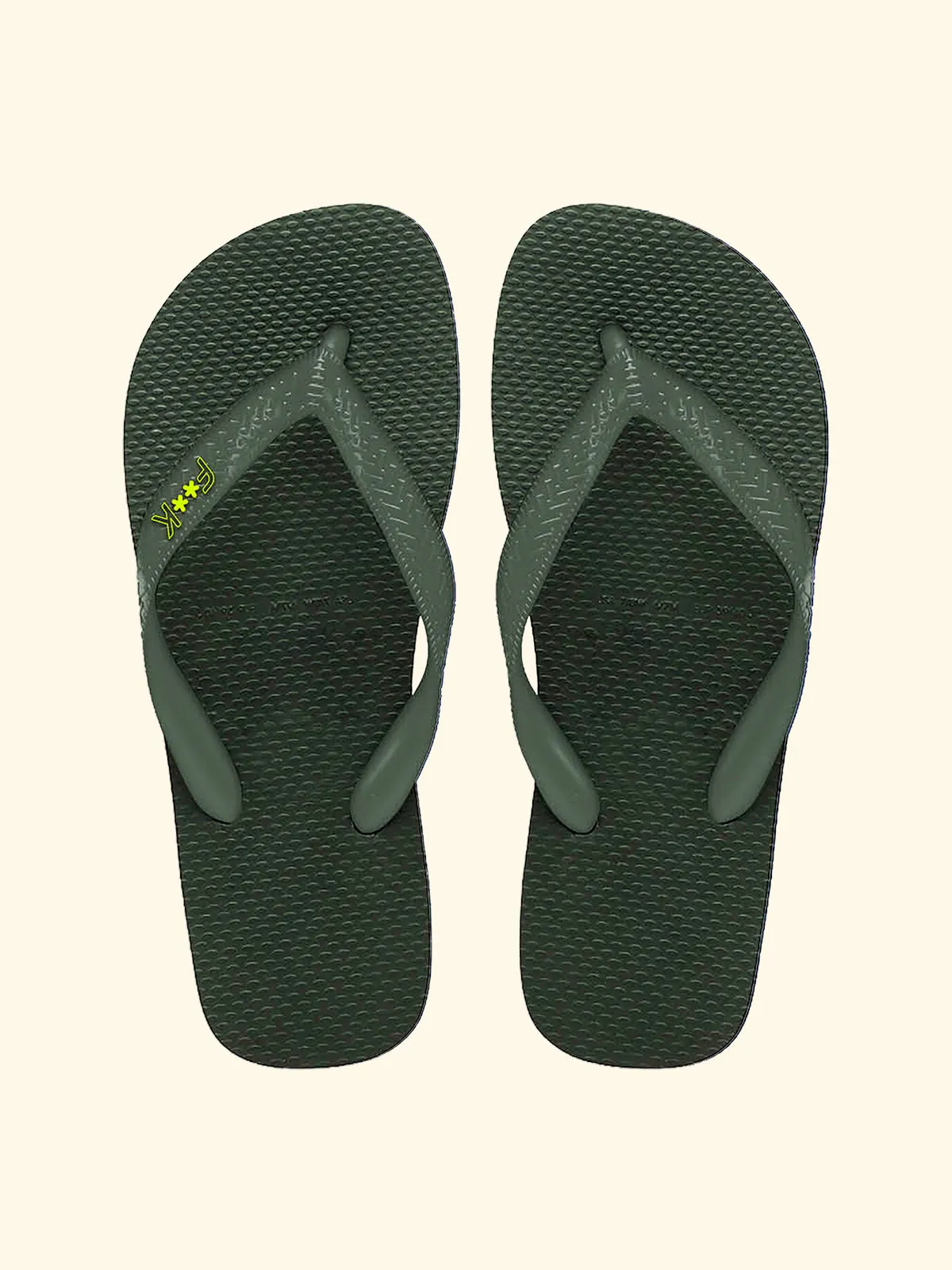 Men's flip flops F**K Military Green SM8004-MG sold by F**K Official
