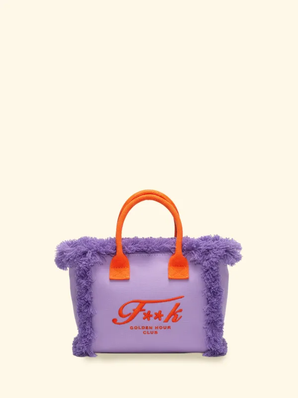 Women's Basket Bag F**K Purple SW0104-VI made by F**K Official