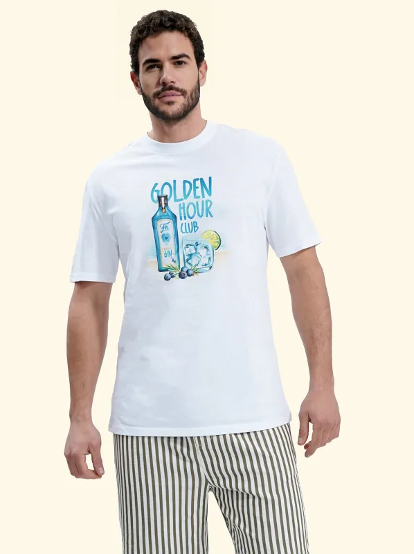 Men's T-Shirt F**K White SM6009-WH made by F**K Official