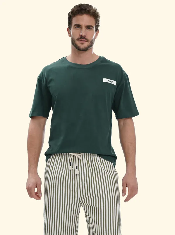 Men's T-Shirt F**K Green SM6002-VS made by F**K Official