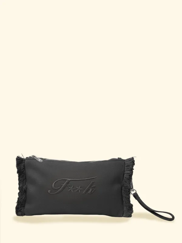Women's Mini Clutch Bag F**K Black SW0115-BK made by F**K Official