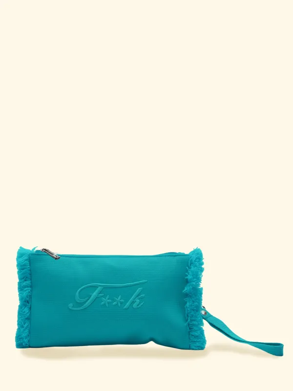 Women's Mini Clutch Bag F**K Water Green SW0115-AQ made by F**K Official