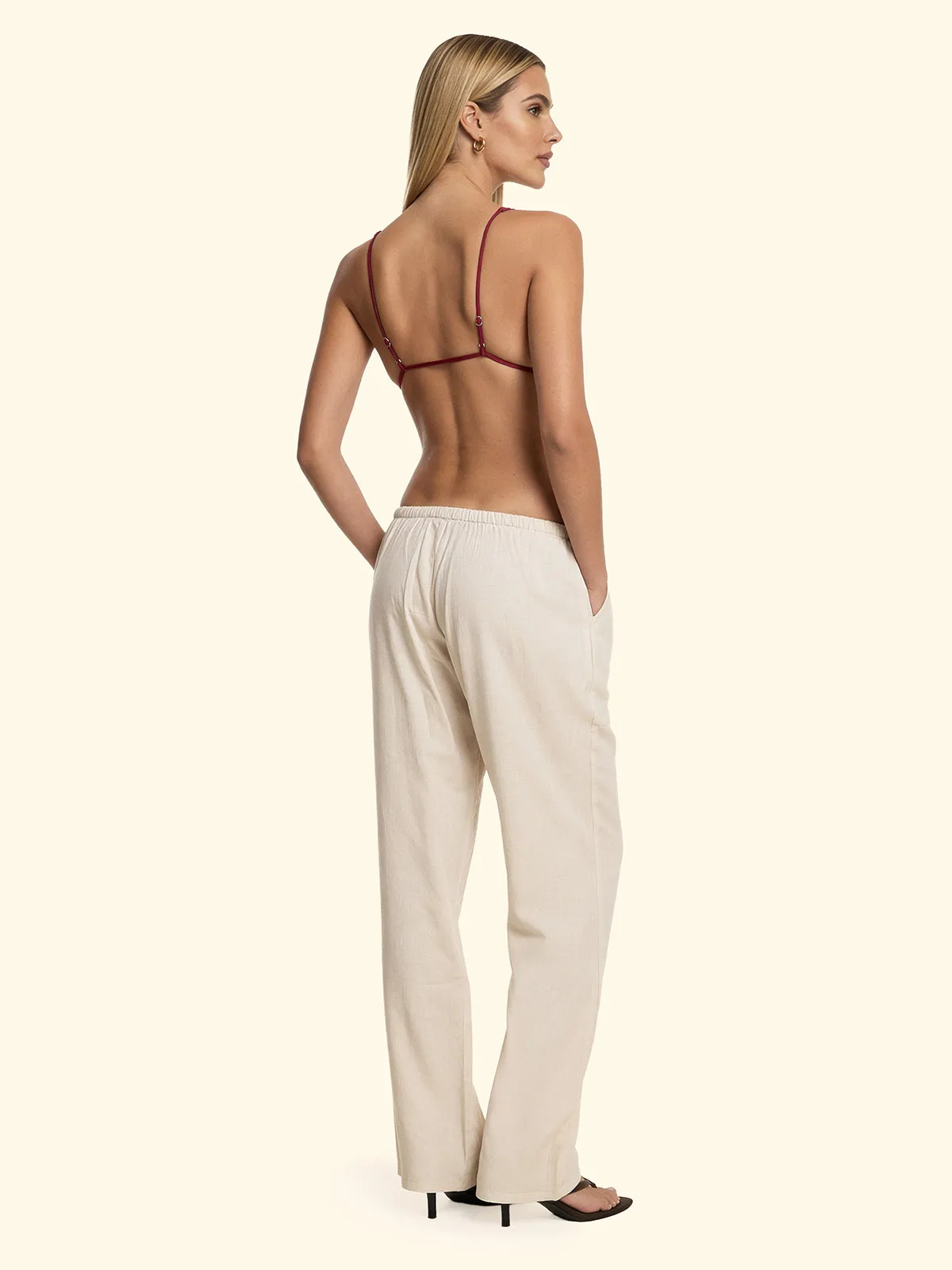 Women's Palazzo Trousers F**K Beige SW1944-BG sold by F**K Official product image thumbnail 2