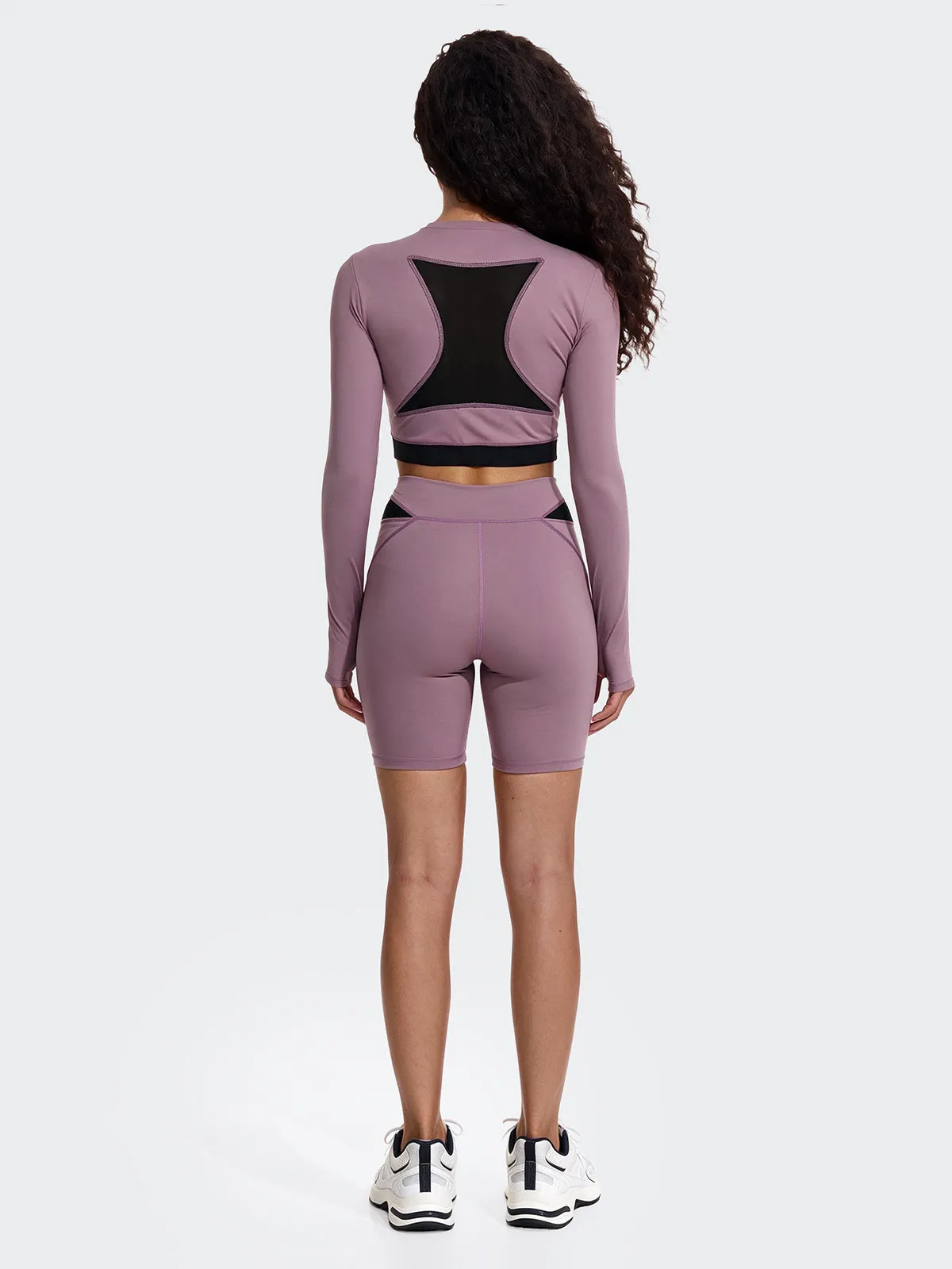 Women's Long Sleeve Crop Top F**K Dusty Pink WW0208-DP sold by F**K Official product image thumbnail 2