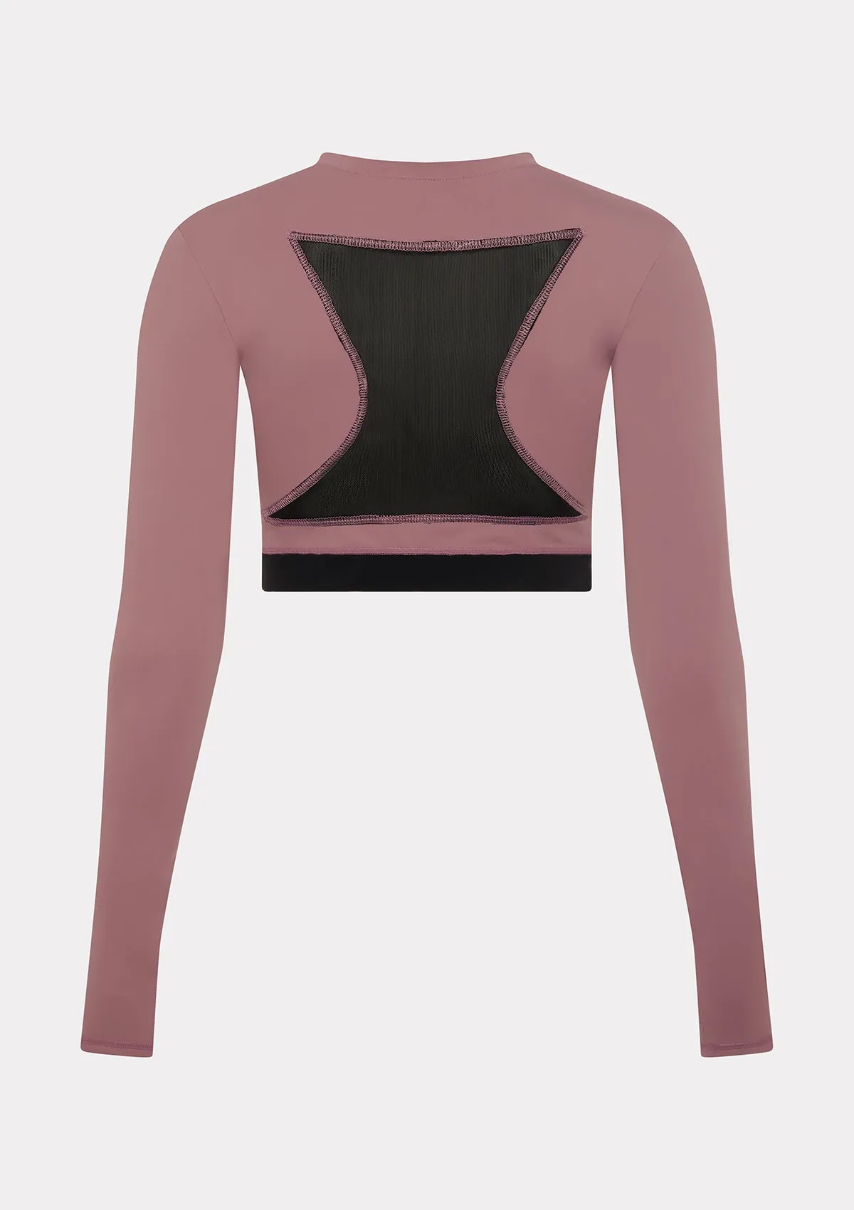 Women's Long Sleeve Crop Top F**K Dusty Pink WW0208-DP sold by F**K Official product image thumbnail 4