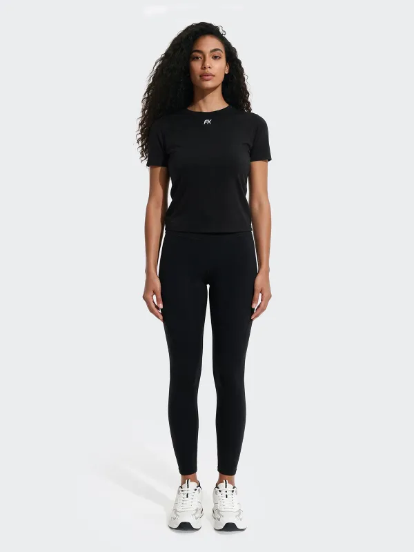 Women's Leggings F**K Black WW0214-BK made by F**K Official