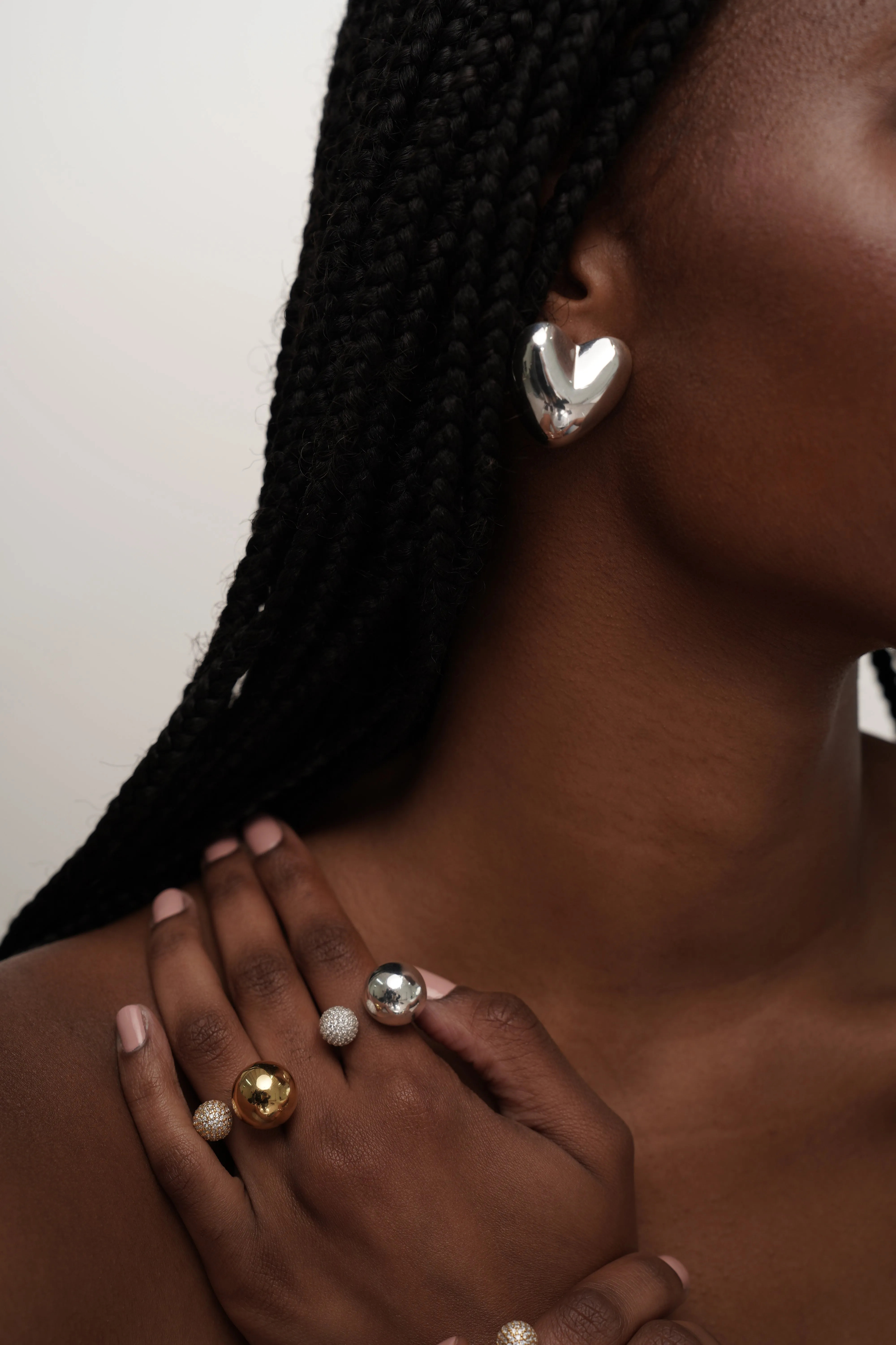 Heart Earrings sold by Past Midnight product image thumbnail 4