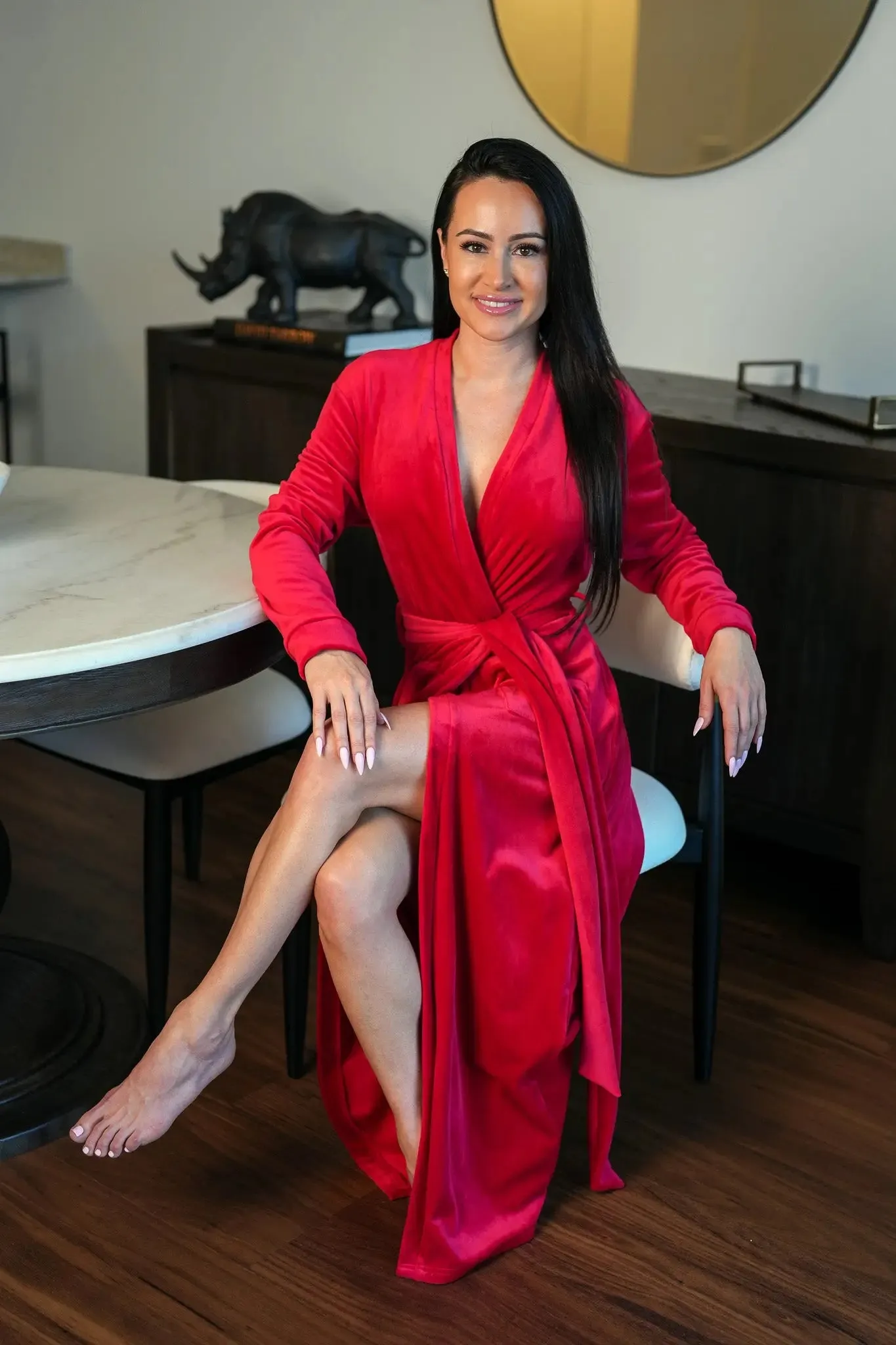 Lady in Red Robe sold by Sexy Little Robe product image thumbnail 2