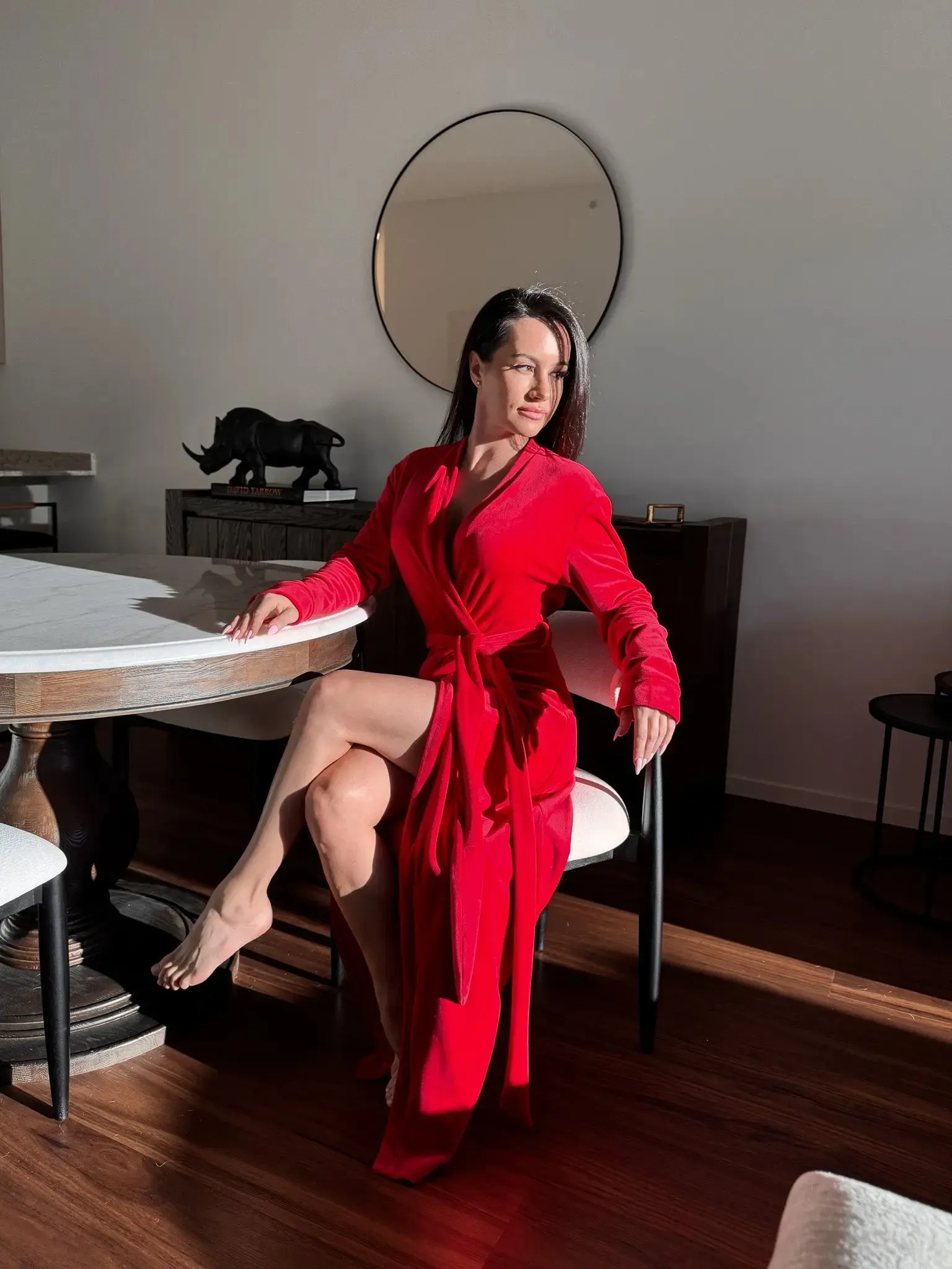 Lady in Red Robe sold by Sexy Little Robe product image thumbnail 3