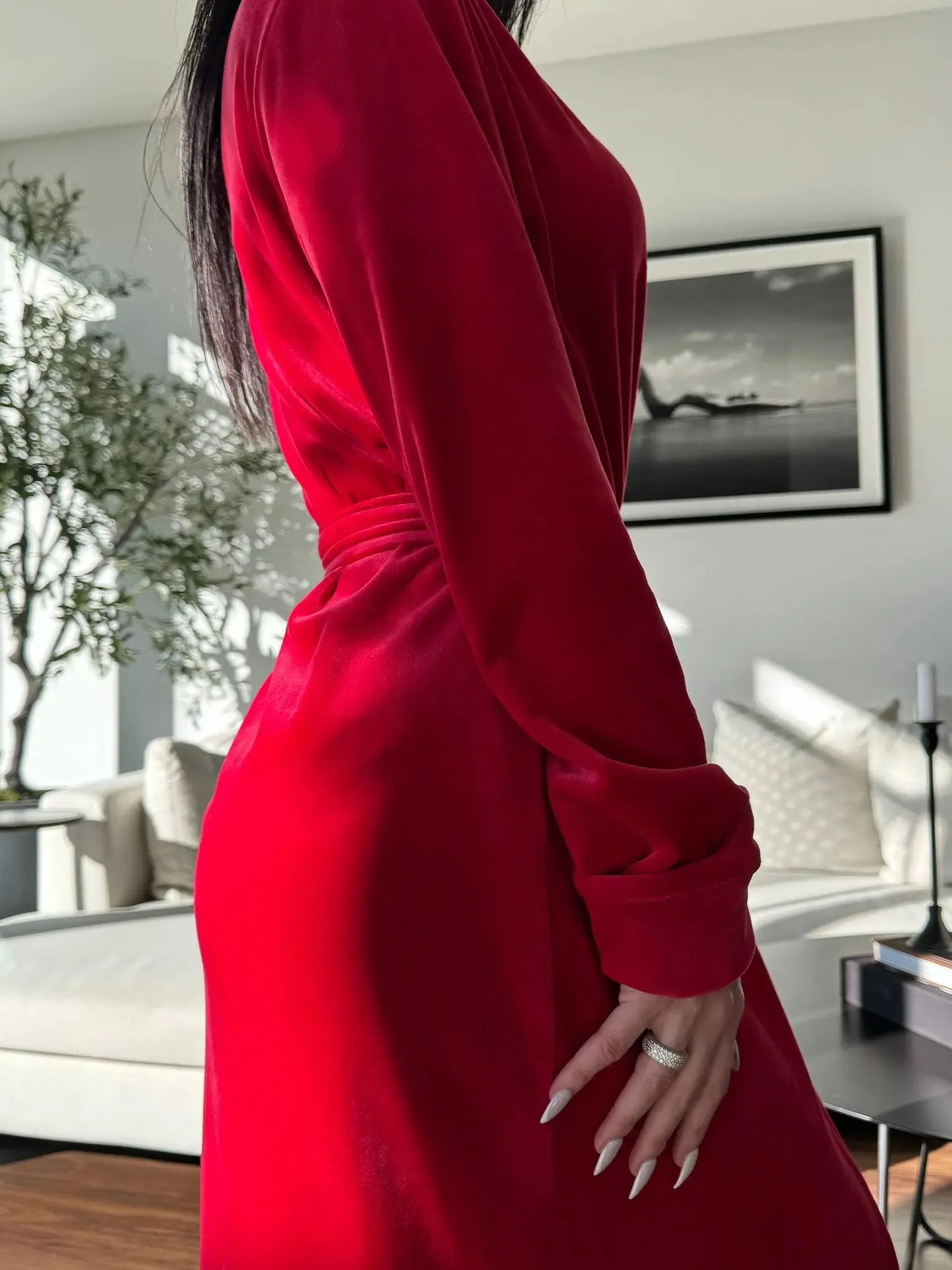Lady in Red Robe sold by Sexy Little Robe product image thumbnail 2