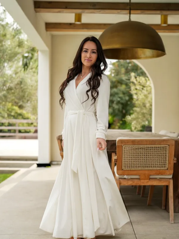 Ivory Glam Robe made by Sexy Little Robe