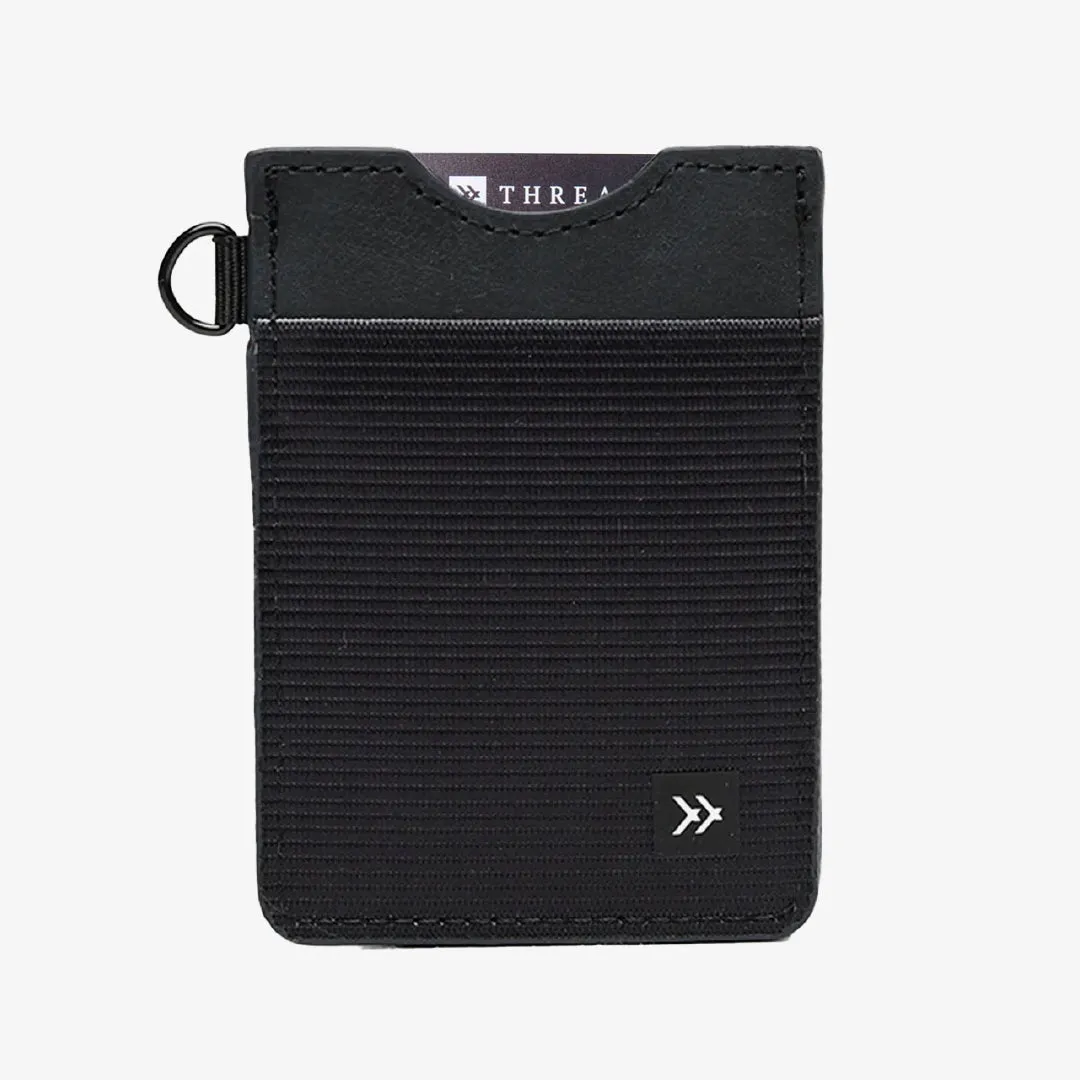 Black - Vertical Wallet sold by Thread Wallets