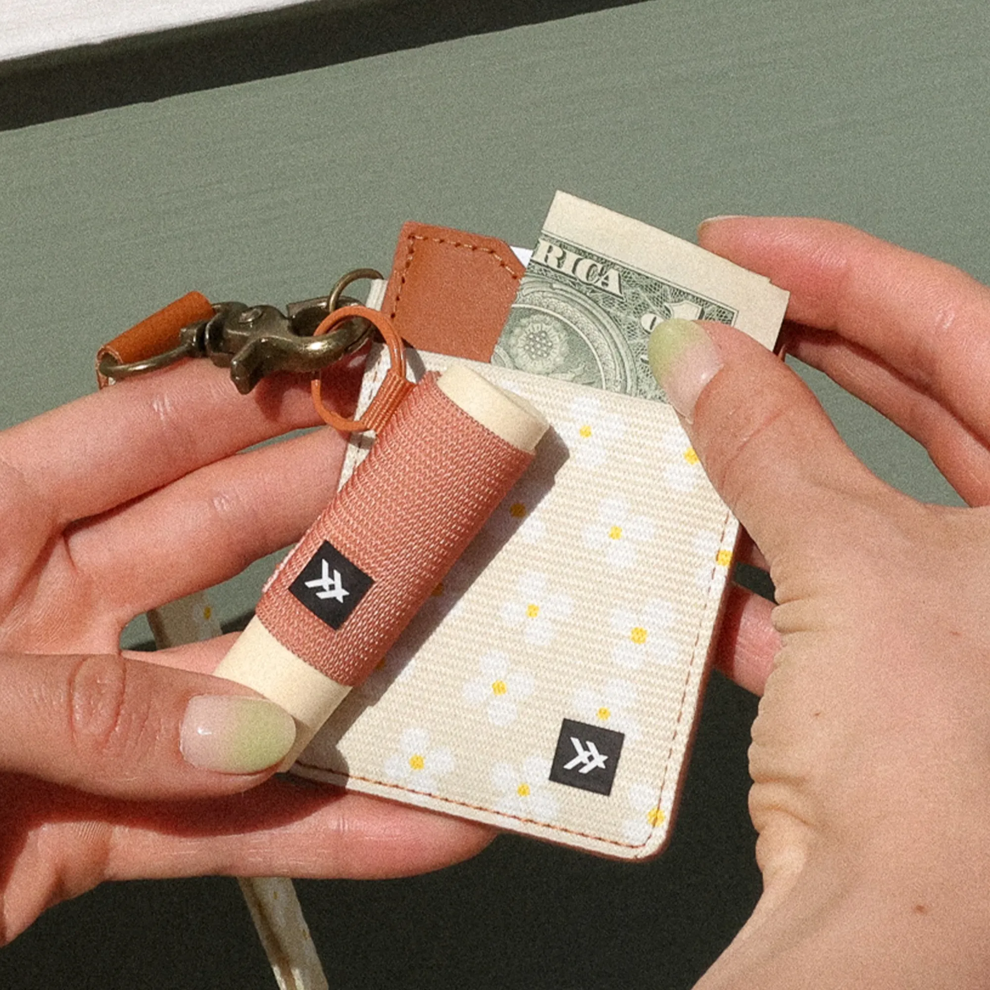 Luna Beige - Vertical Wallet sold by Thread Wallets product image thumbnail 5