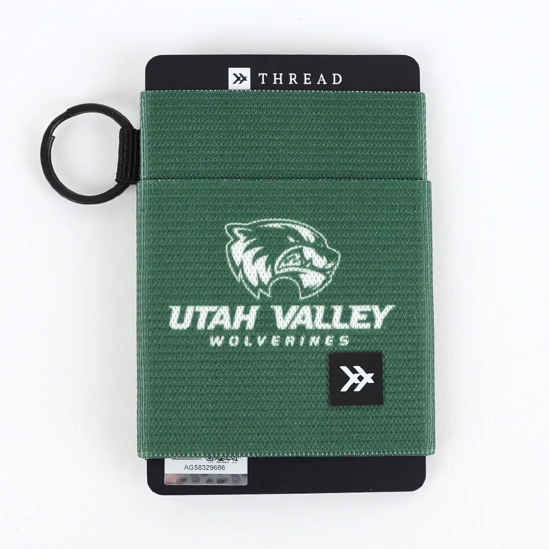 UVU Green - Elastic Wallet sold by Thread Wallets