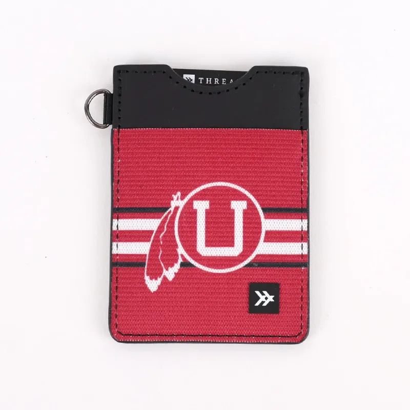 UofU Feather Red - Vertical Wallet sold by Thread Wallets