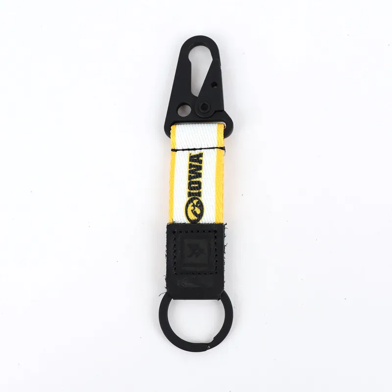 University of Iowa Stripes - Keychain Clip sold by Thread Wallets
