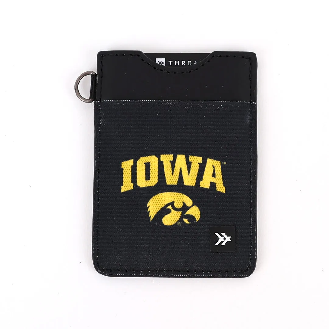 University of Iowa Black - Vertical Wallet sold by Thread Wallets