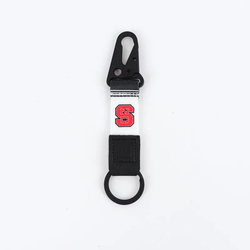 NC White Stripe - Keychain Clip sold by Thread Wallets