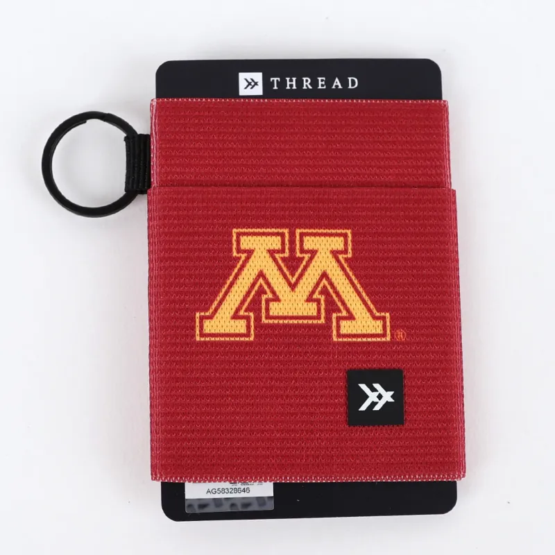 Minnesota Solid Maroon - Elastic Wallet sold by Thread Wallets