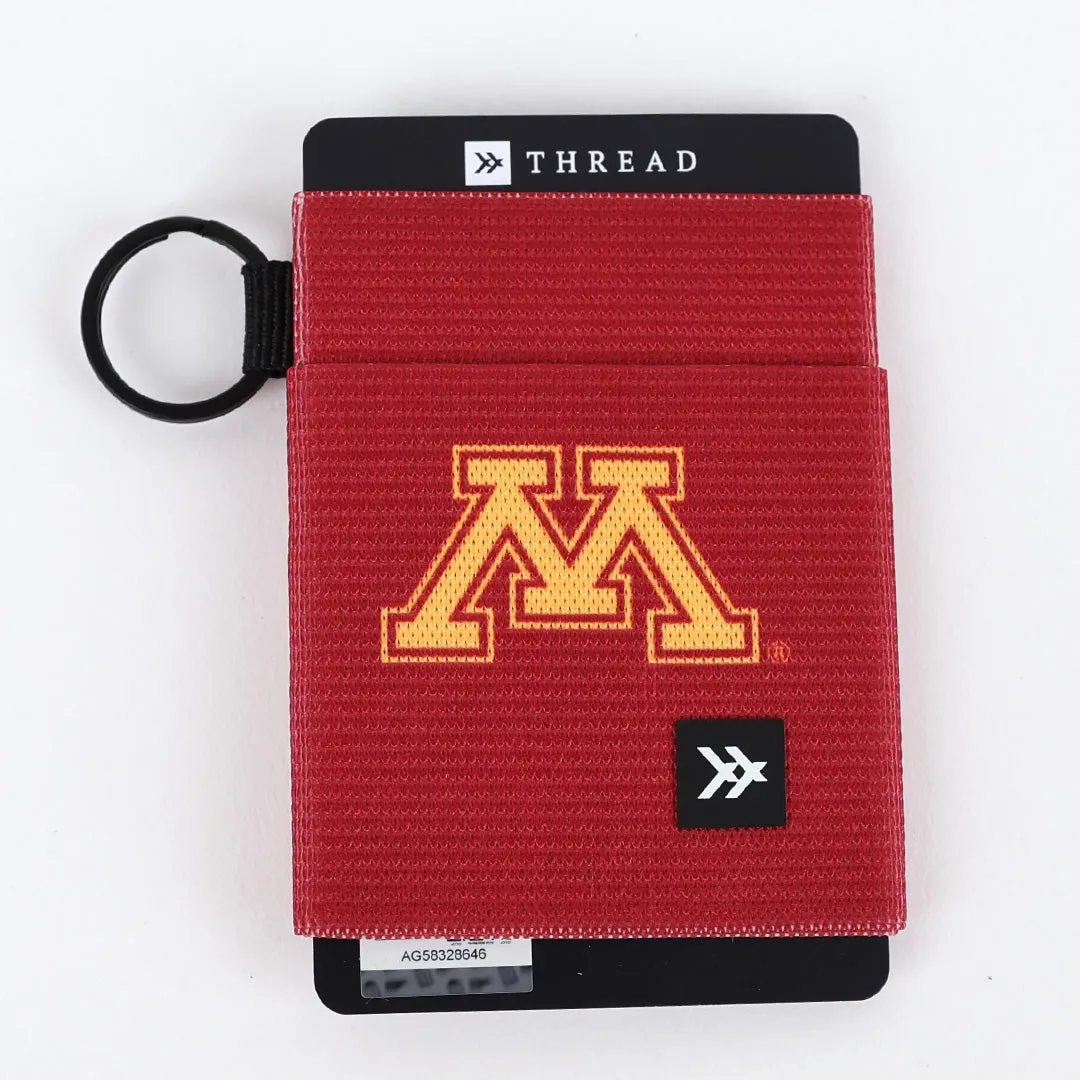Minnesota Solid Maroon - Elastic Wallet sold by Thread Wallets
