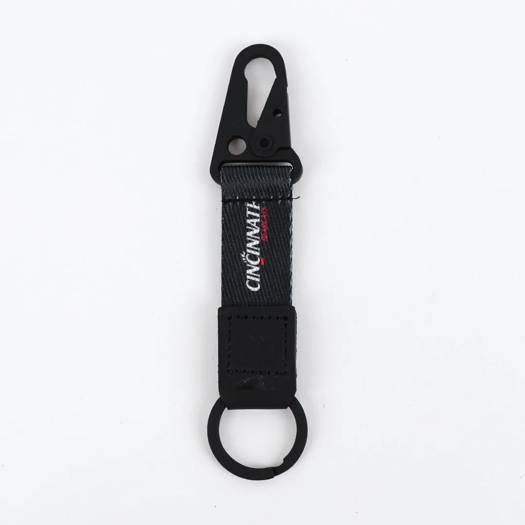 Cincinnati Black Stripes - Keychain Clip sold by Thread Wallets