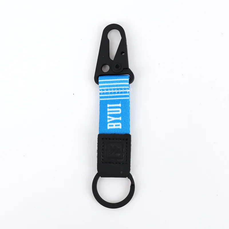BYUI Blue Stripes - Keychain Clip sold by Thread Wallets