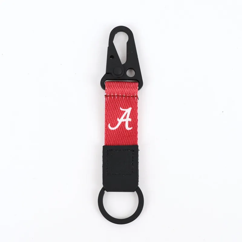Alabama Crimson Solid - Keychain Clip sold by Thread Wallets