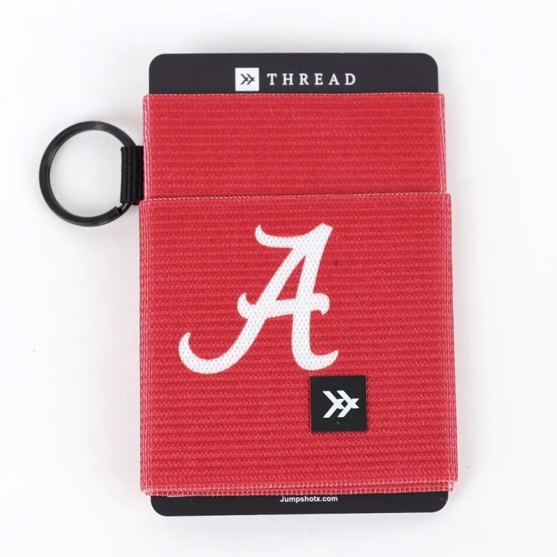 Alabama Crimson Solid - Elastic Wallet sold by Thread Wallets
