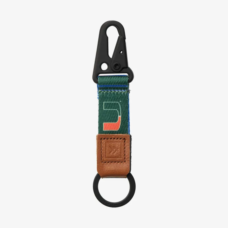 University of Miami Green - Keychain Clip sold by Thread Wallets