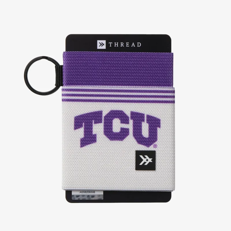 TCU White - Elastic Wallet sold by Thread Wallets