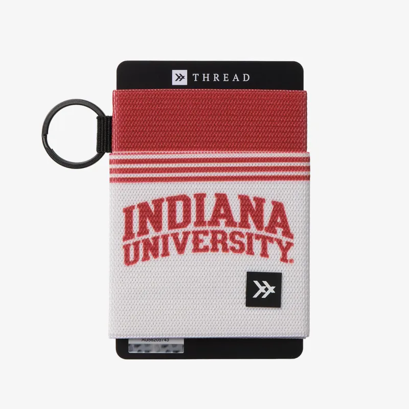 Indiana University White - Elastic Wallet sold by Thread Wallets