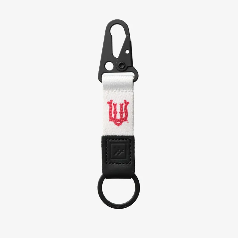 UofU Interlocking White - Keychain Clip sold by Thread Wallets