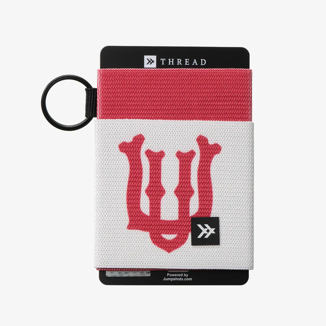 UofU Interlocking White - Elastic Wallet sold by Thread Wallets
