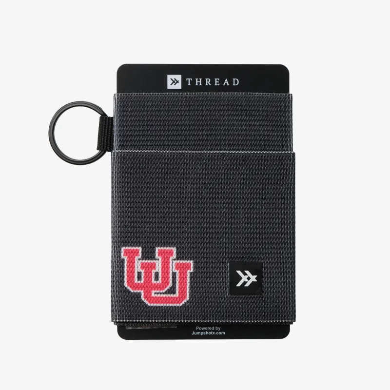 UofU Interlocking Black - Elastic Wallet sold by Thread Wallets
